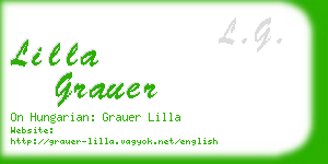 lilla grauer business card